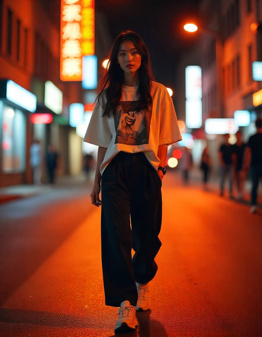Model wearing stylish outfit